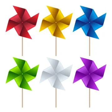 Pinwheel vector icons Stock Illustration