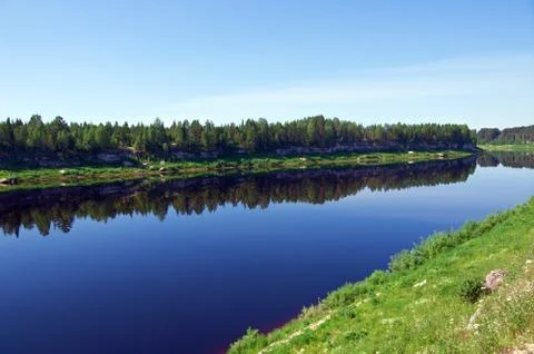 Pinyega river Stock Photos