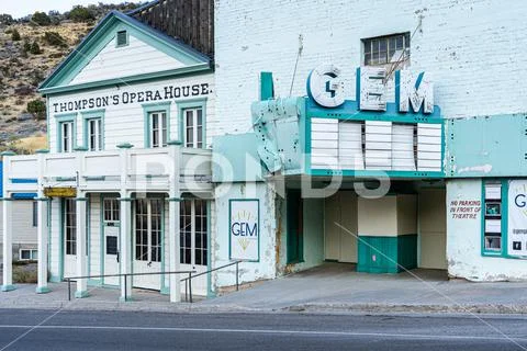 Pioche ghost town in Nevada Stock Photos