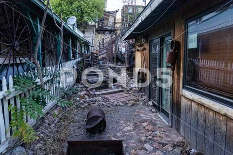 Pioche ghost town in Nevada Stock Photos