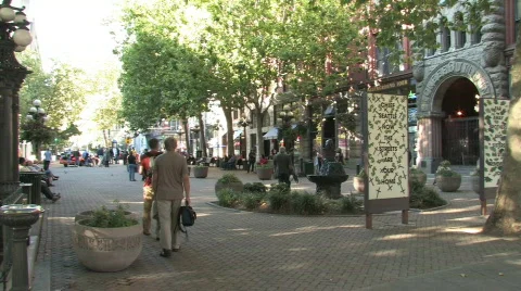 Pioneer Square in Seattle Stock Footage 276391