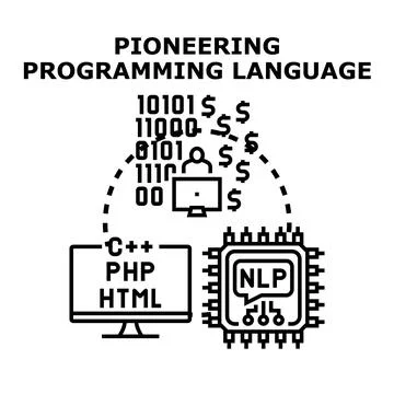 Pioneering programming language development and ai technology イラスト素材