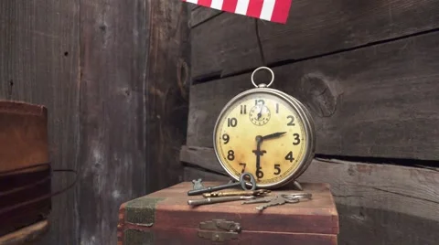Pioneers rustic beginning, moment in time Stock Footage 53764387