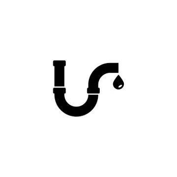 Pipe Bend Flat Vector Icon Stock Illustration