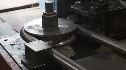 Pipe bending, close up. Stock Footage 67502812
