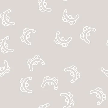 Pipe bending device line vector seamless pattern Stock Illustration