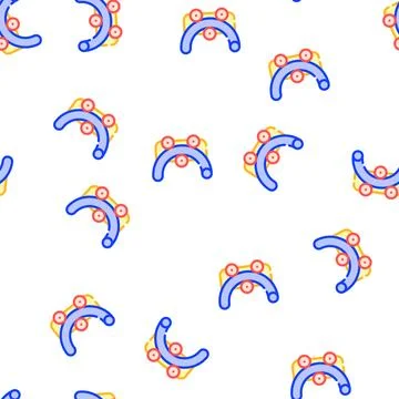 Pipe bending device vector seamless pattern Stock Illustration