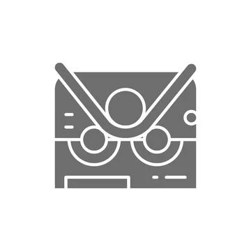 Pipe bending machine, bend machine gray icon. Illustrazione stock