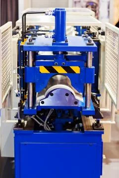 Pipe bending machine Stock Photos