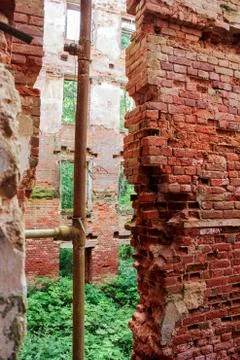 A pipe between the walls. Photos