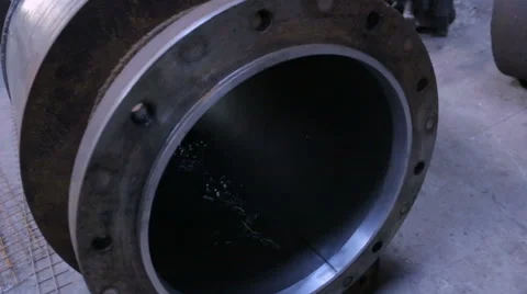 Pipe, the camera goes inside and back Stock Footage 51445628