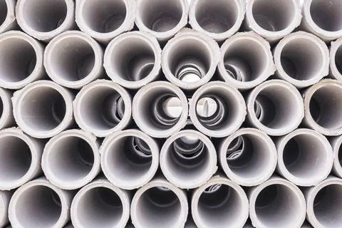 Pipe of cement for building trade Pattern of pipe of cement for building t... Stock Photos