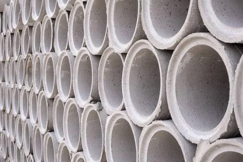 Pipe of cement for building trade Pattern of pipe of cement for building t... Stock Photos