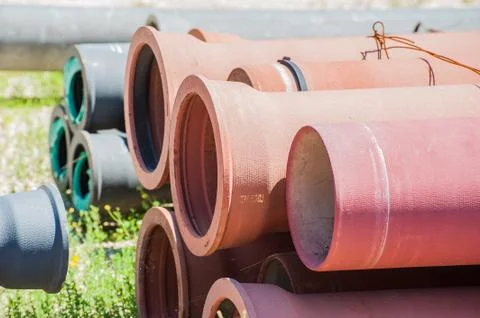 Pipe of cement Foto stock