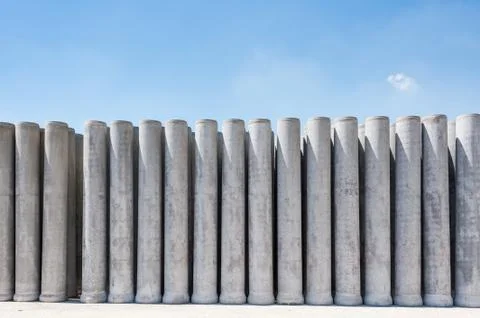 Pipe of cement Stock Photos