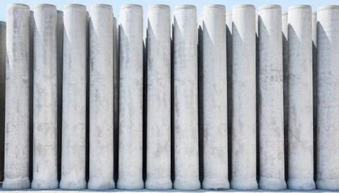 Pipe of cement Foto stock