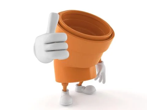 Pipe character with thumbs up Stock Illustration