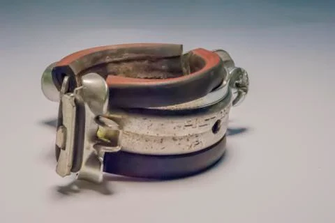 Pipe clamp Stock Photos