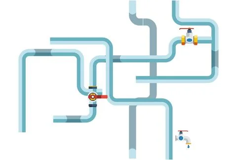 Pipe Concept Illustration Stock Illustration