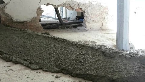 Pipe in concrete Stock Footage 101201409