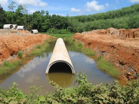 Pipe culvert Stock Photos