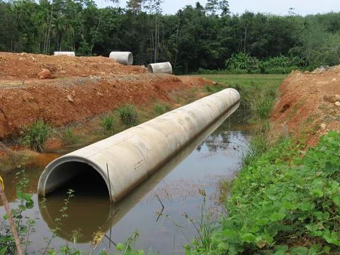 Pipe culvert Stock Photos