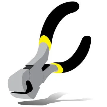 Pipe Cutting, Pipe Cutter on white background. Stock Illustration