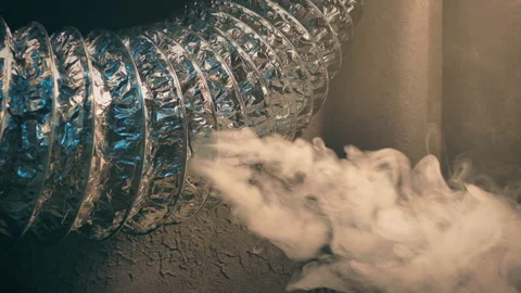 Pipe Duct Starts Leaking 2 Shots Stock Footage 308419806