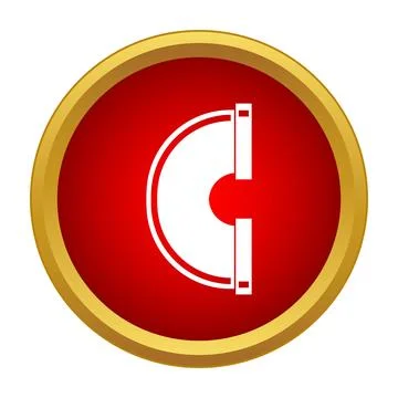 Pipe elbow fitting connection icon in red circle Stock Illustration