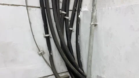 Pipe for electric wires Stock Footage 325710355
