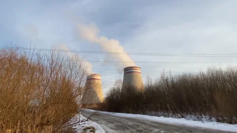 The pipe emits polluted smoke into the atmosphere. Stock Footage 149667780