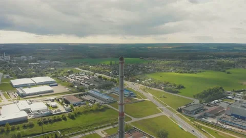 Pipe in an empty factory Stock Footage 130845203