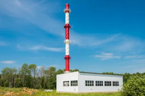 Pipe at the factory Foto stock