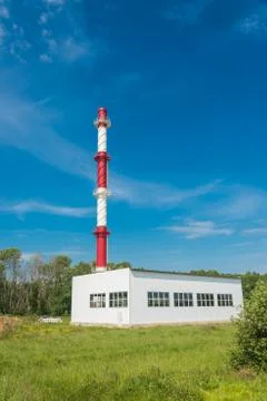 Pipe at the factory Foto stock