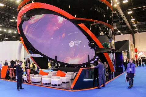 Pipe factory stand. Photos