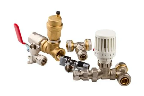 Pipe fittings Stock Photos