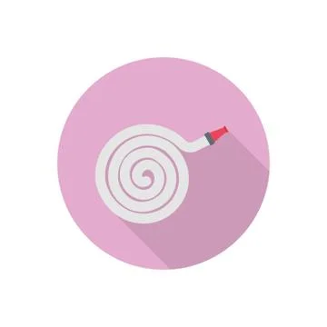 Pipe flat color icon Illustrazione stock