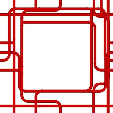 Pipe frame Stock Illustration