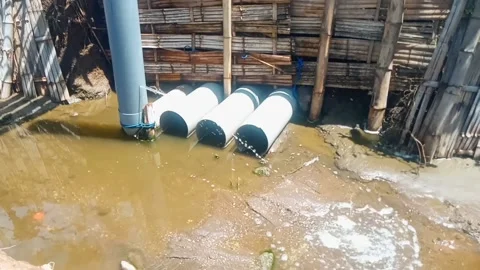 Pipe installation Stock Footage 229680198