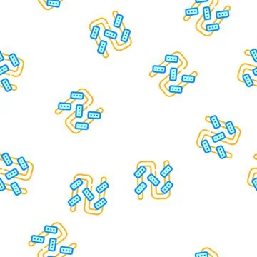 Pipe irrigation system vector seamless pattern Stock Illustration