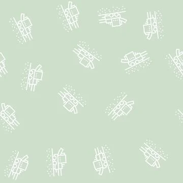 Pipe layer machine line seamless pattern Ilustración de archivo