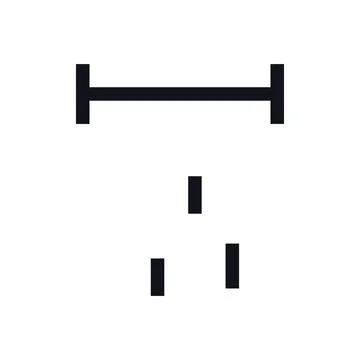 Pipe Leak Black White Line Icon Editable Stroke Vector Symbol Ilustração Stock