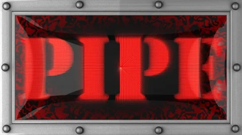 Pipe on led Stock Footage 8745749