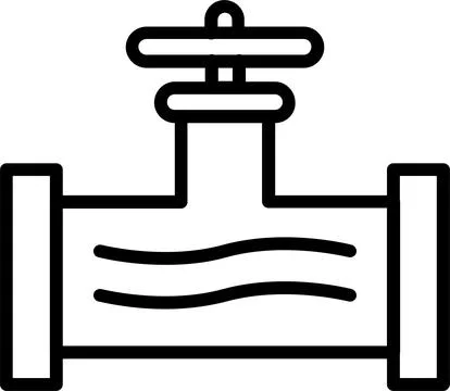 Pipe Line Icon Design Stock Illustration