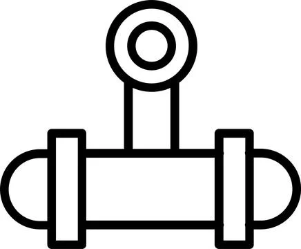 Pipe Line Icon Design Stock Illustration