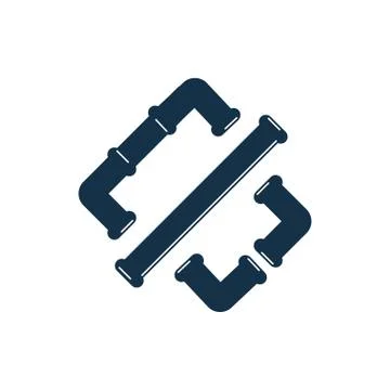 Pipe logo icon design template vector illustration Stock Illustration