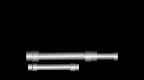 Pipe lower third Stock Footage