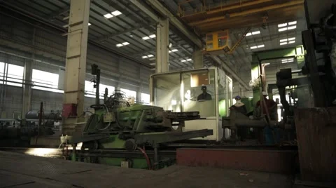 Pipe Manufacturing Facility Video stock 62845102