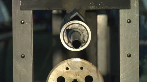 Pipe manufacturing Stock Footage 37098544