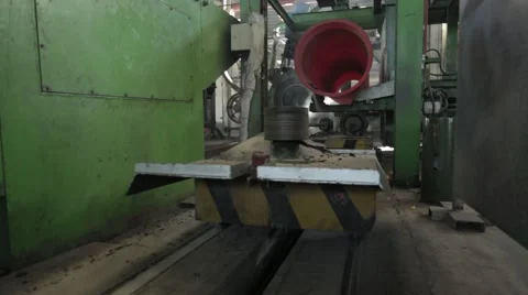 Pipe Manufacturing Plant Stock Footage 62845261
